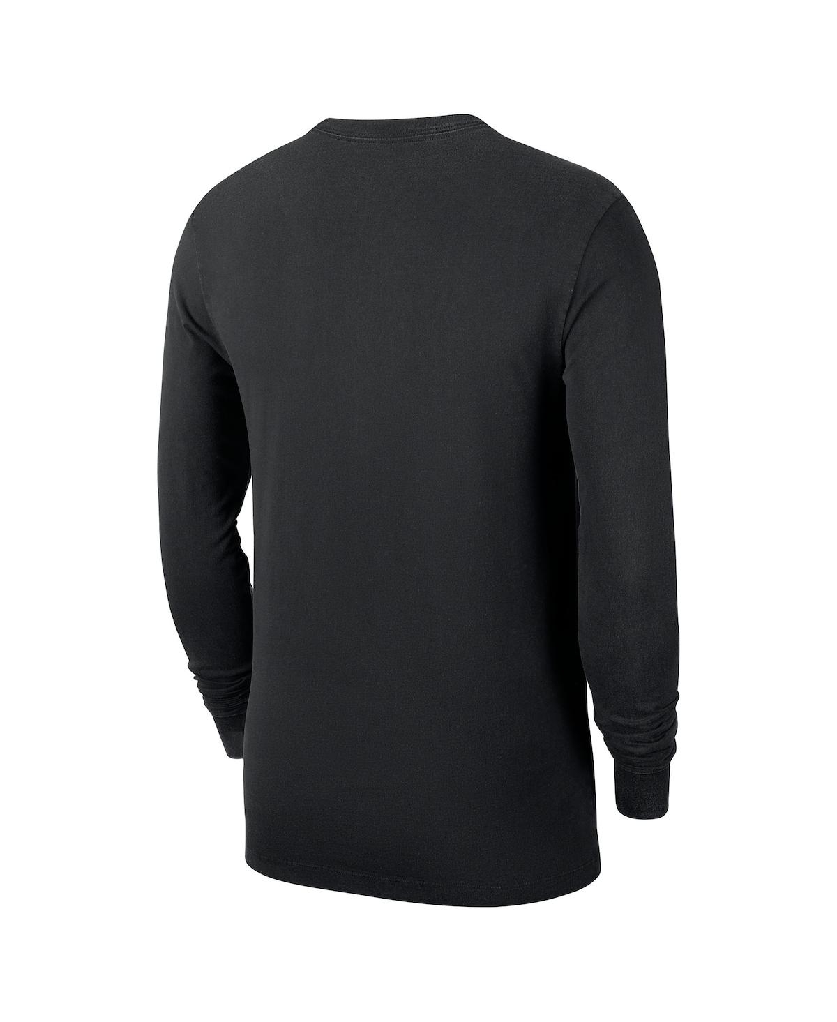 Nike Men's Black Cleveland Cavaliers Authentic Long Sleeve Practice T-shirt In Black