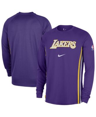 Nike - Men's Purple Los Angeles Lakers 2025/26 Authentic Pre-Game Legend Dri-FIT Long Sleeve Shooting Shirt