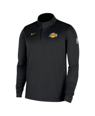 Men's Black Los Angeles Lakers 2025/26 Authentic Coaches Quarter-Zip Pullover Jacket