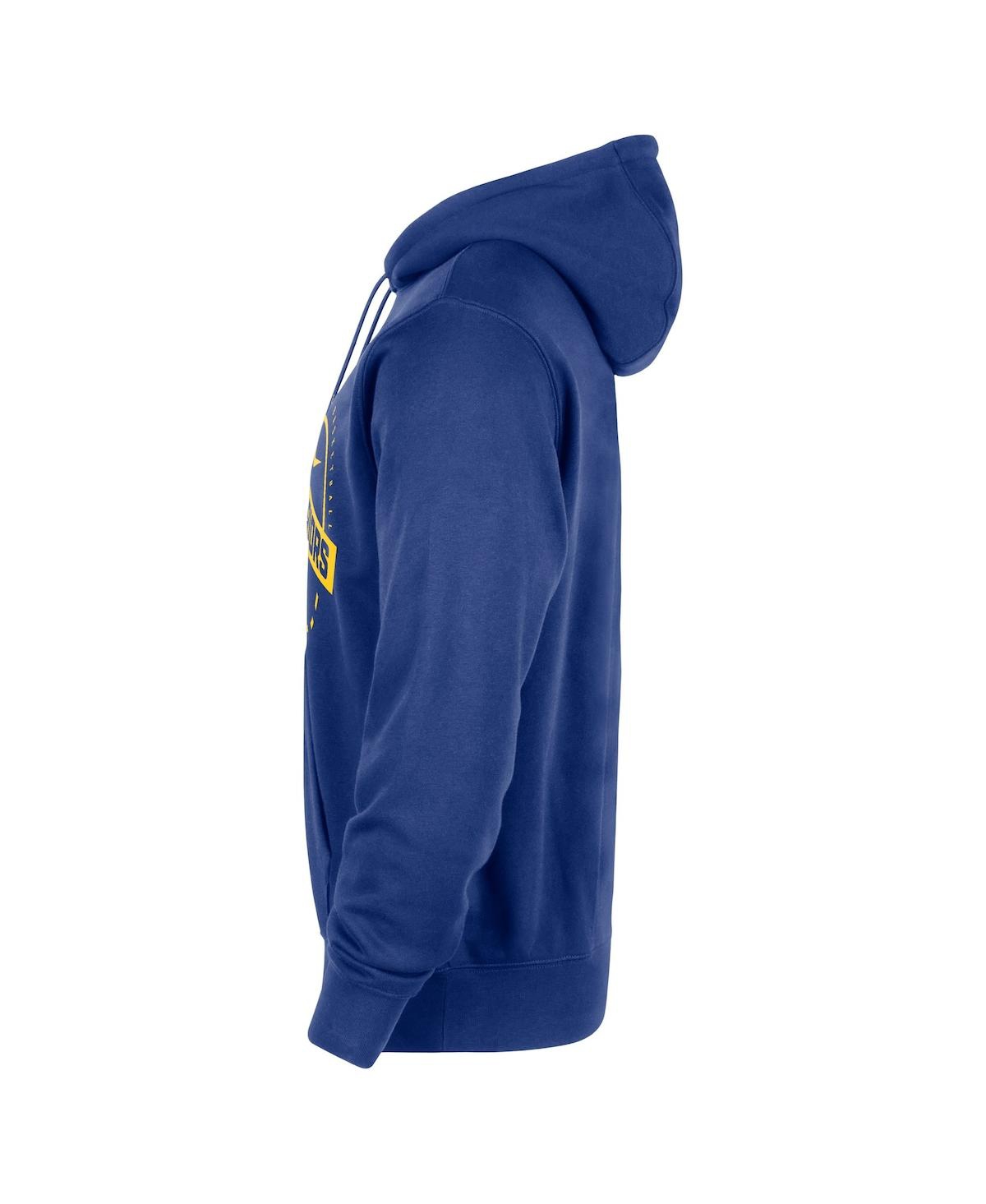 Nike Men's Royal Golden State Warriors 2025/26 Authentic Practice Club Pullover Hoodie In Blue