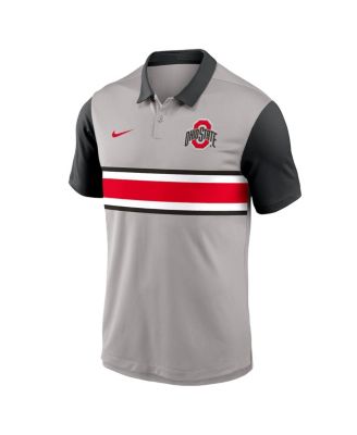 Men's Gray/Black Ohio State Buckeyes Vapor Performance Polo Shirt