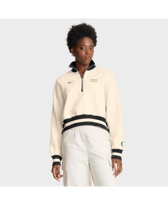 Nike - Women's Tan Oregon Ducks Legacy Half-Zip Sweatshirt