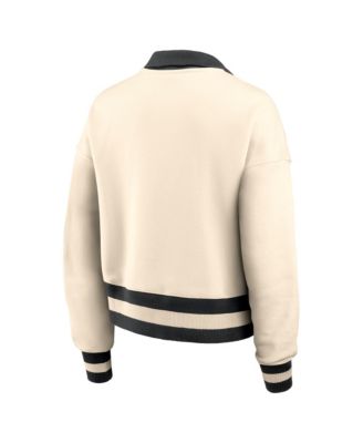 Women's Cream/Navy Penn State Nittany Lions Legacy Half-Zip Sweatshirt