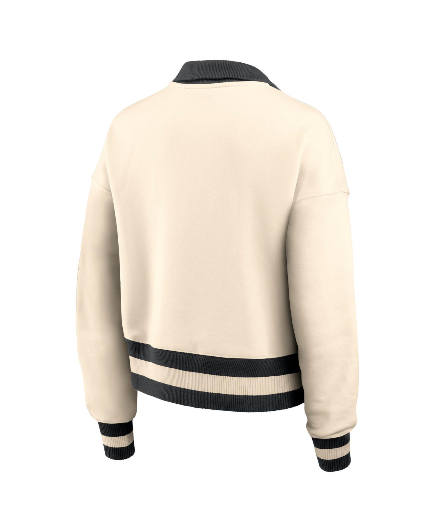 Women's Cream/Navy Penn State Nittany Lions Legacy Half-Zip Sweatshirt