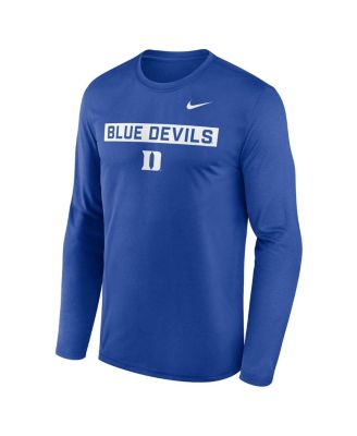 Men's Royal Duke Blue Devils Primetime Campus 2-Hit Legend Long Sleeve T-Shirt