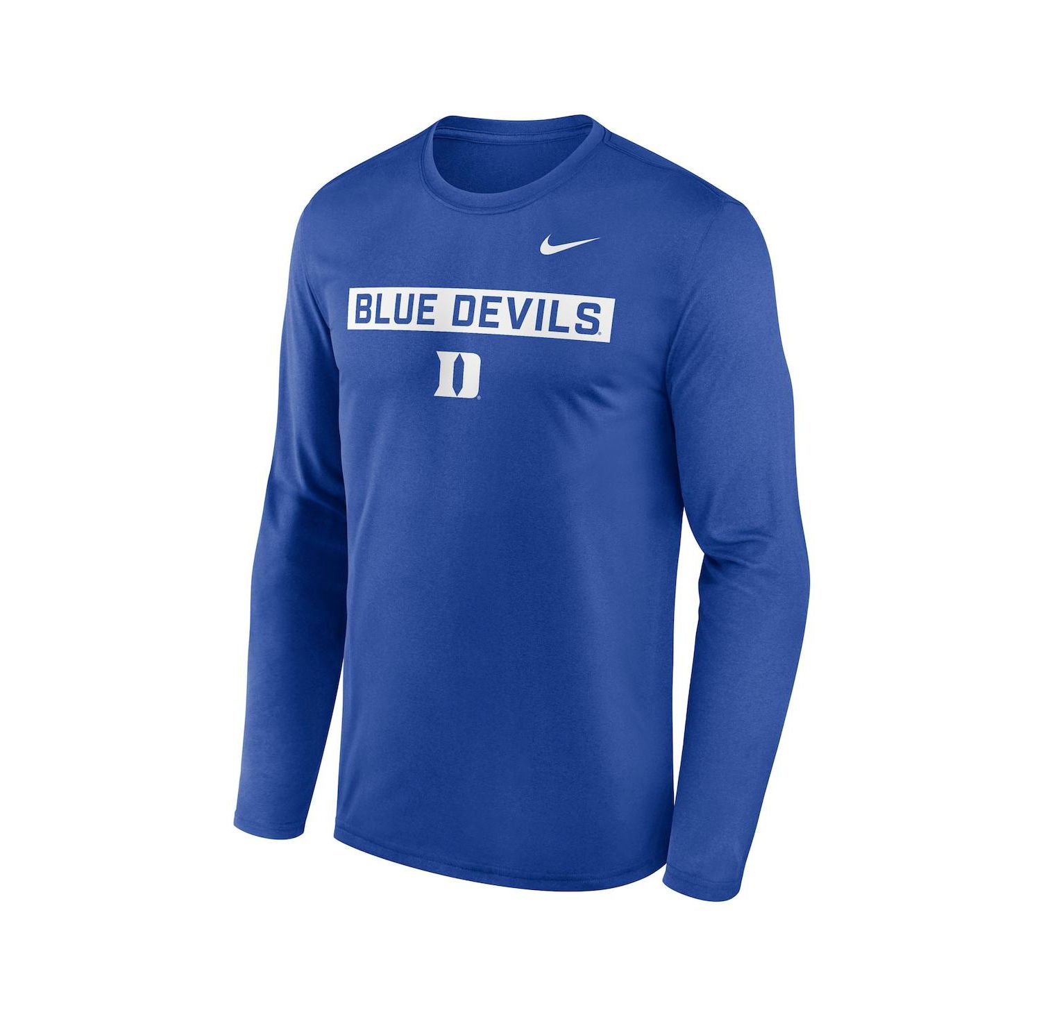 Men's Royal Duke Blue Devils Primetime Campus 2-Hit Legend Long Sleeve T-Shirt