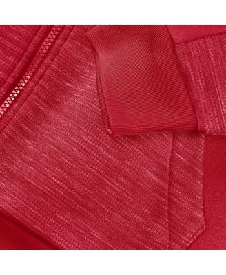 Men's Scarlet San Francisco 49ers Checkdown Pass Full-Zip Hoodie