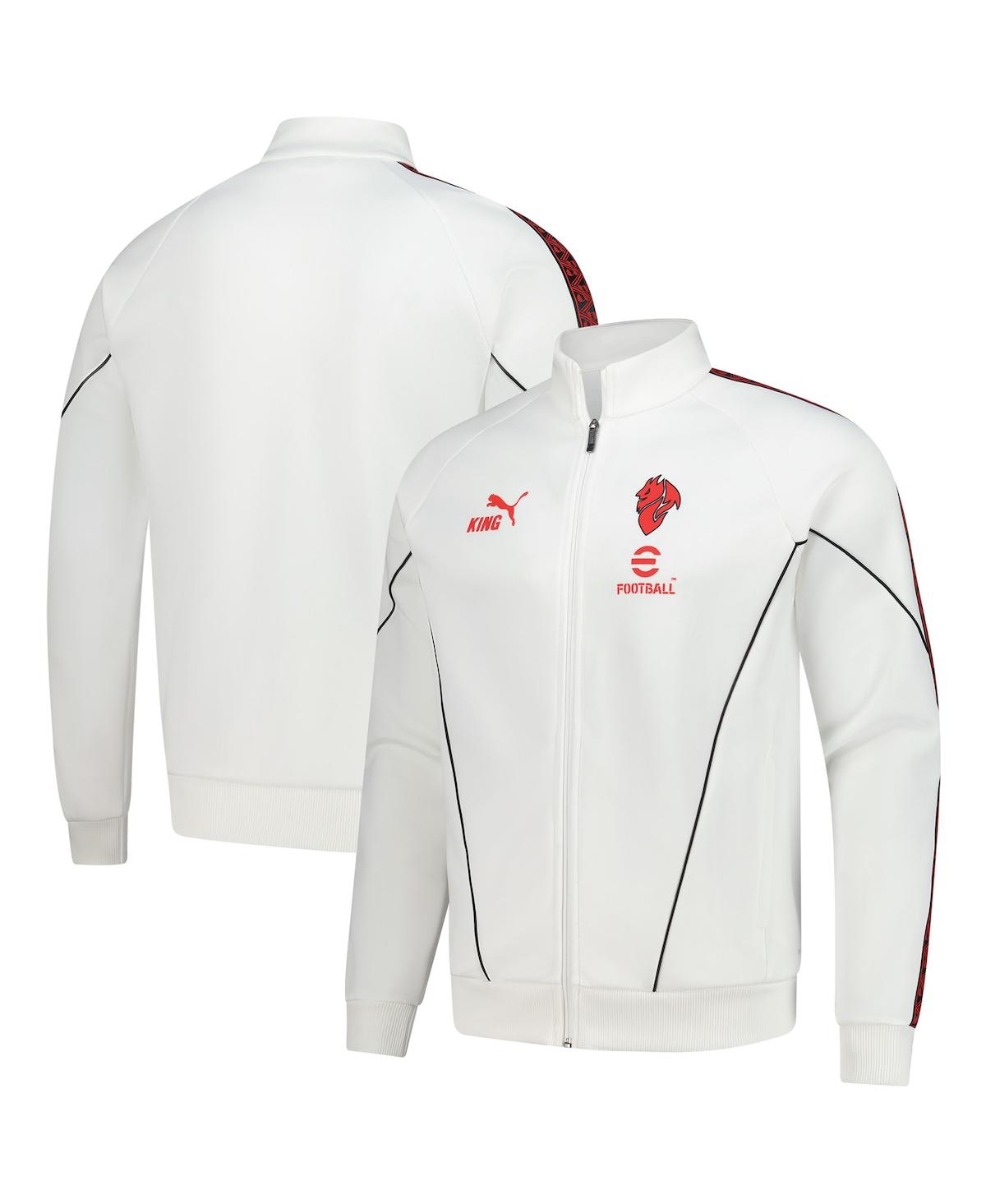 Puma Men's White Ac Milan 2025/26 King Drycell Anthem Jacket In White