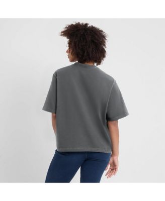 Women's Charcoal New Orleans Saints Glory Arch Boxy T-Shirt