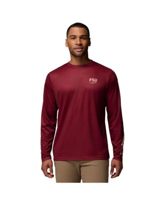Columbia - Men's Garnet Florida State Seminoles PHG Terminal Shot 3-Hit Long Sleeve T-Shirt