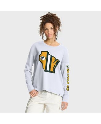 Fanatics - Women's White Green Bay Packers Hometown Legacy Long Sleeve T-shirt