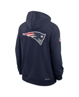 Men's Navy New England Patriots Sideline Standard Issue Utility Player Dri-FIT Full-Zip Hoodie