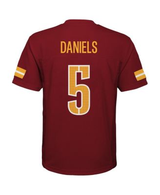 Big Boys and Girls Jayden Daniels Burgundy Washington Commanders Replica Player Jersey