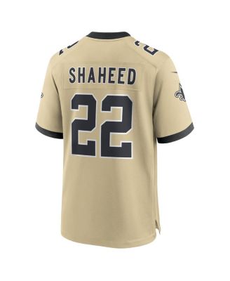 Men's Rashid Shaheed Gold New Orleans Saints Gameday Golds Alternate Game Player Jersey