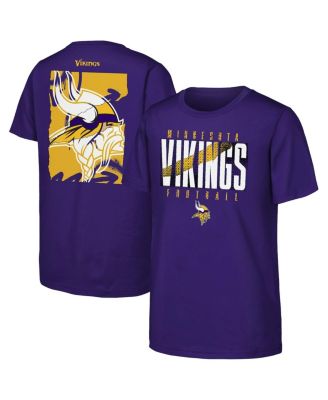 Outerstuff - Big Boys and Girls Purple Minnesota Vikings Posterize T-shirt