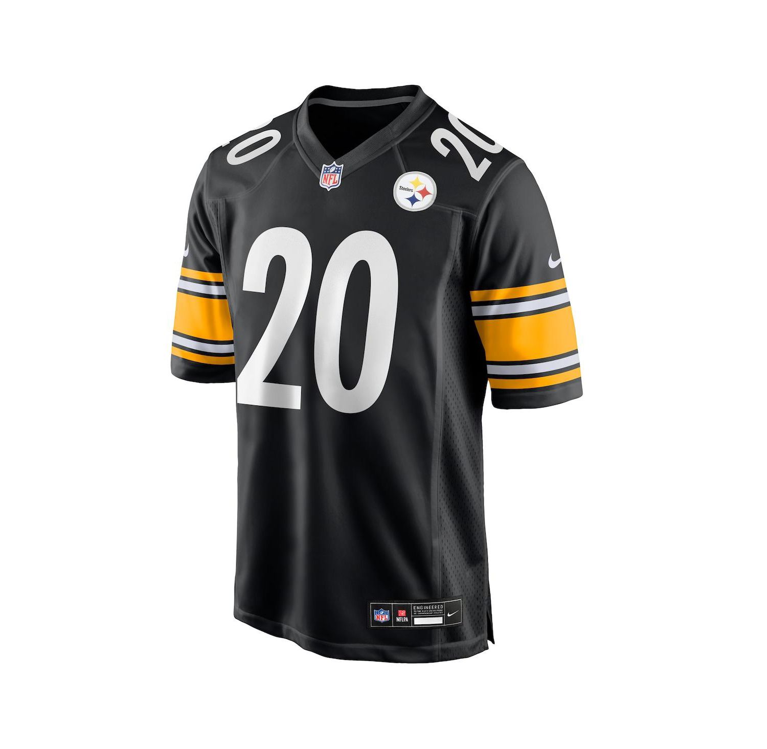 Men's Kaleb Johnson Black Pittsburgh Steelers Team Game Jersey