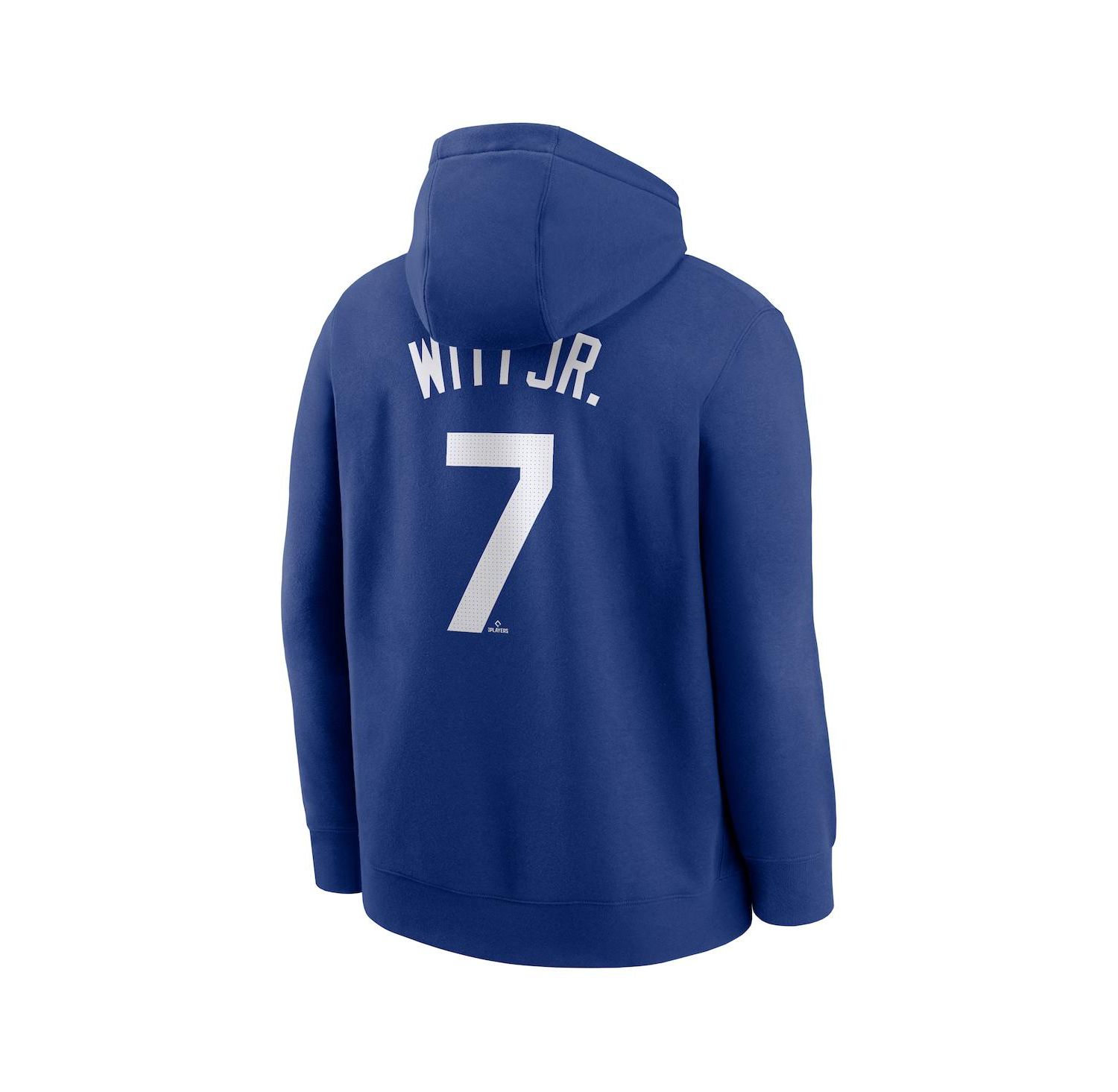 Men's Bobby Witt Jr. Royal Kansas City Royals Player Name & Number Club Fleece Pullover Hoodie