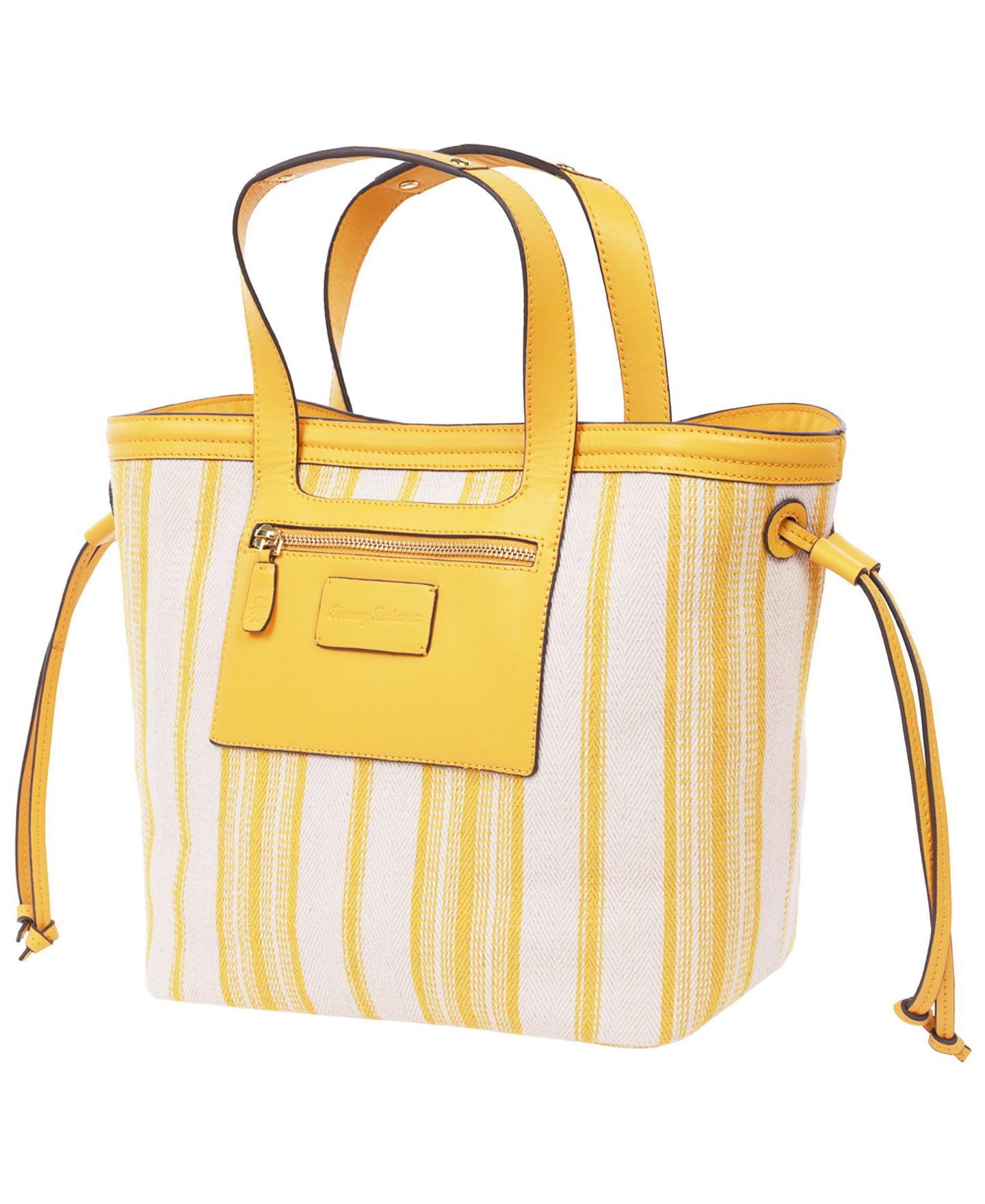 Женская сумка Tommy Bahama Canvas Stripe Large Tote, цвет: Жёлтый — фото 4