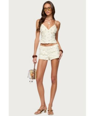 Womens Arielle Iridescent Backless Top