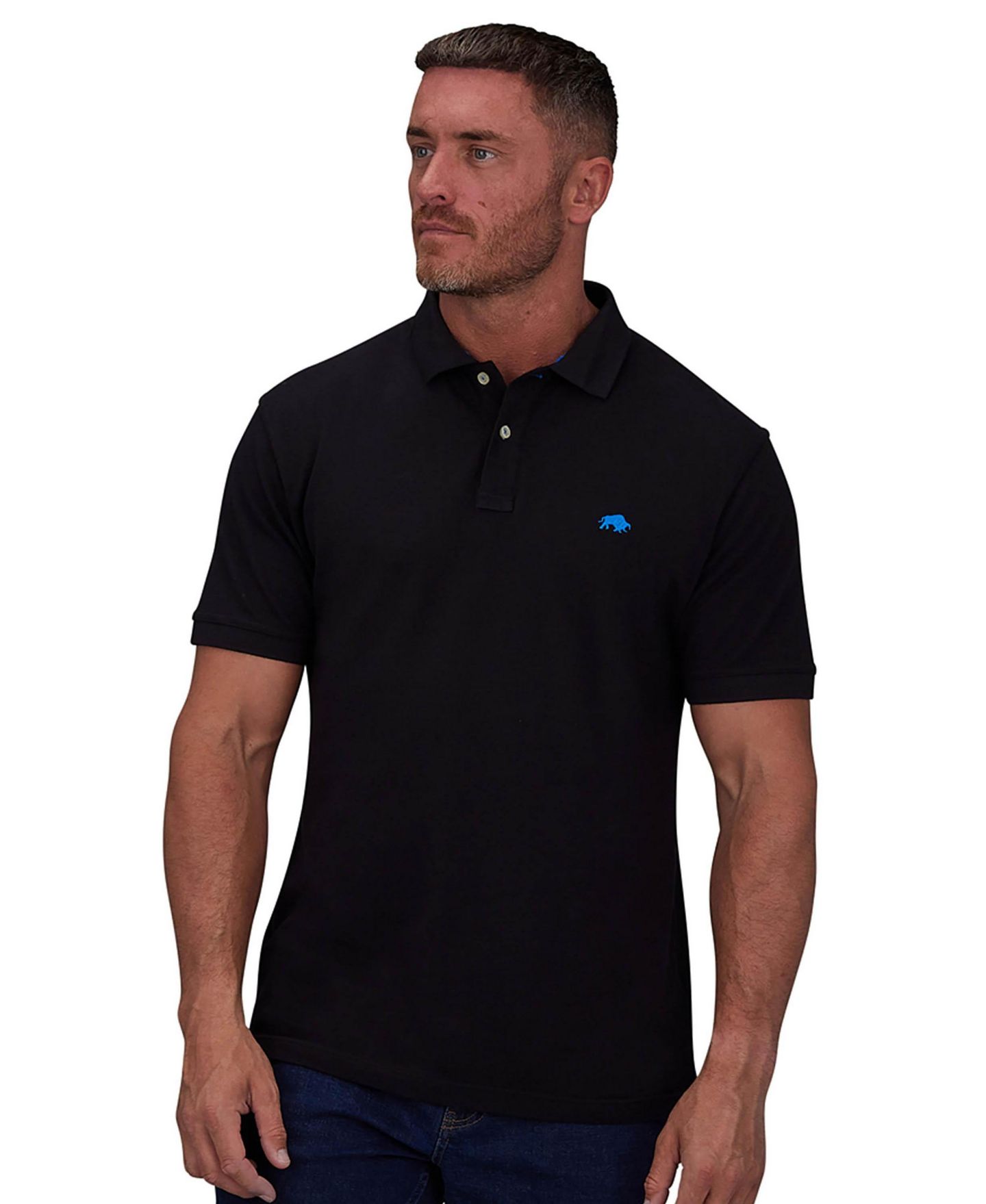 Мужские поло Raging Bull Multipack Polo Shirt, цвет: Чёрный / Белый — фото 7