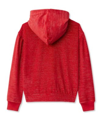 Girls Velour Hoodie Sweatshirt