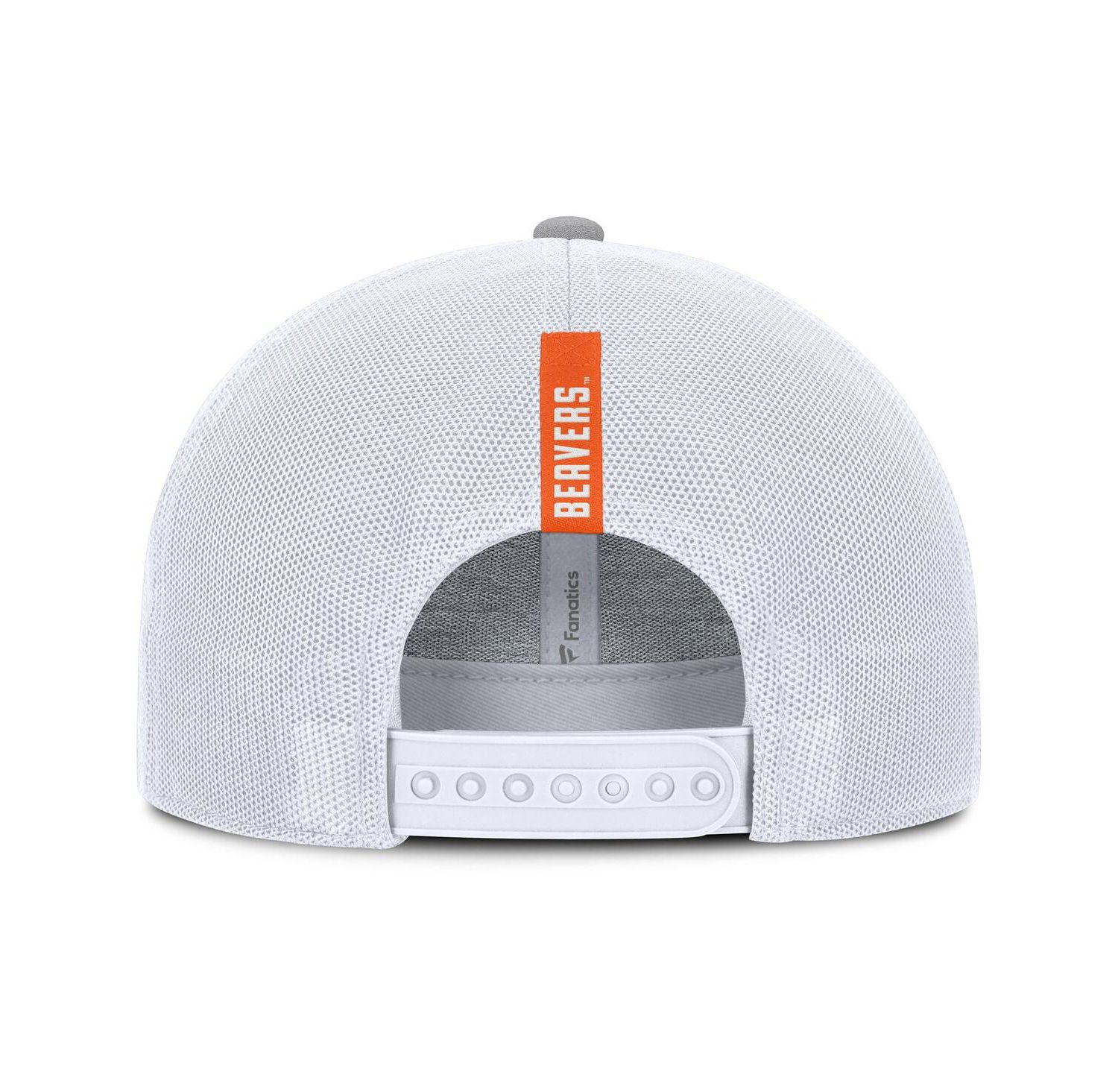 Men's Gray/White Oregon State Beavers Rapid Trucker Adjustable Hat