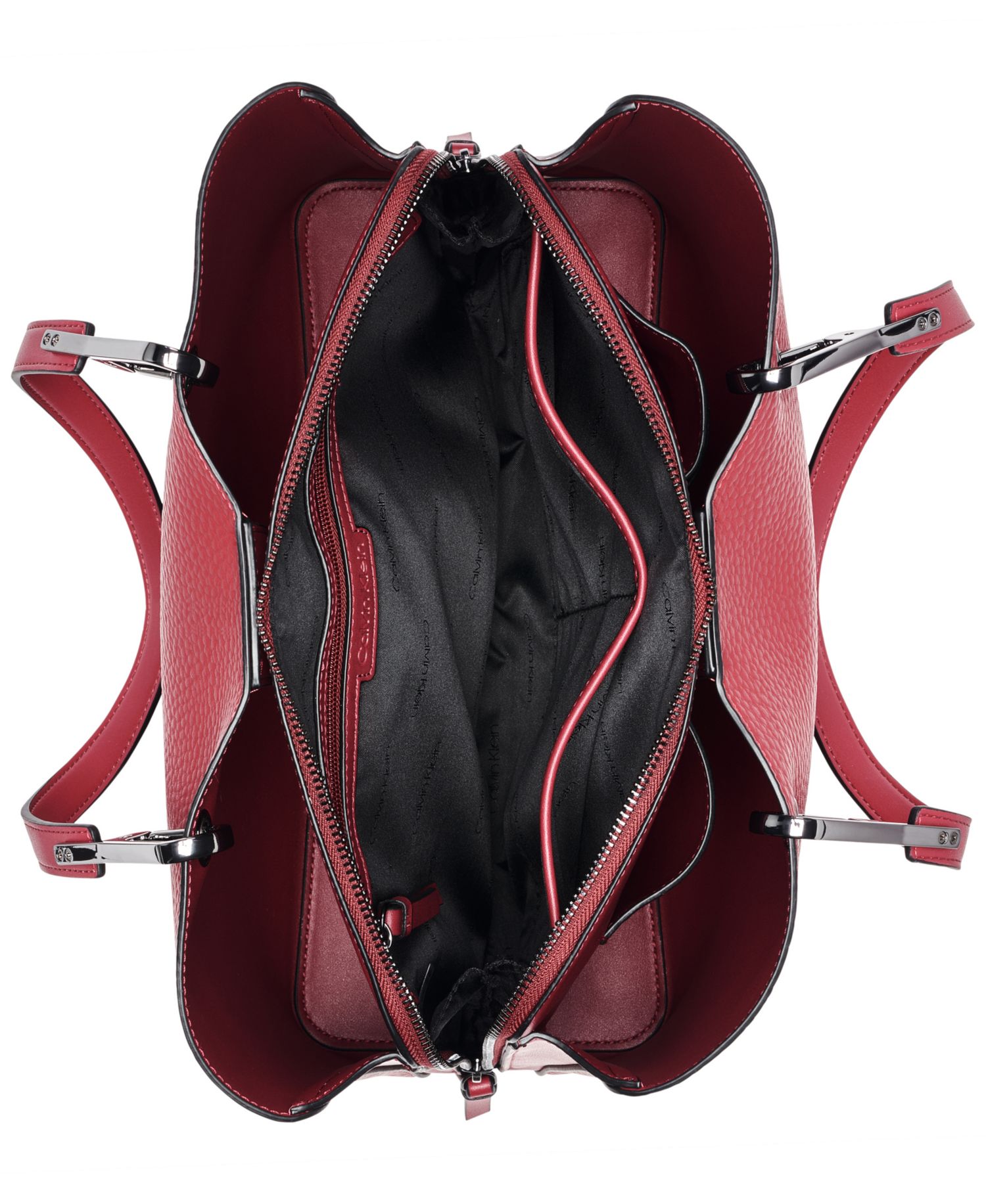 Garnet Large Triple Compartment Tote Handbag