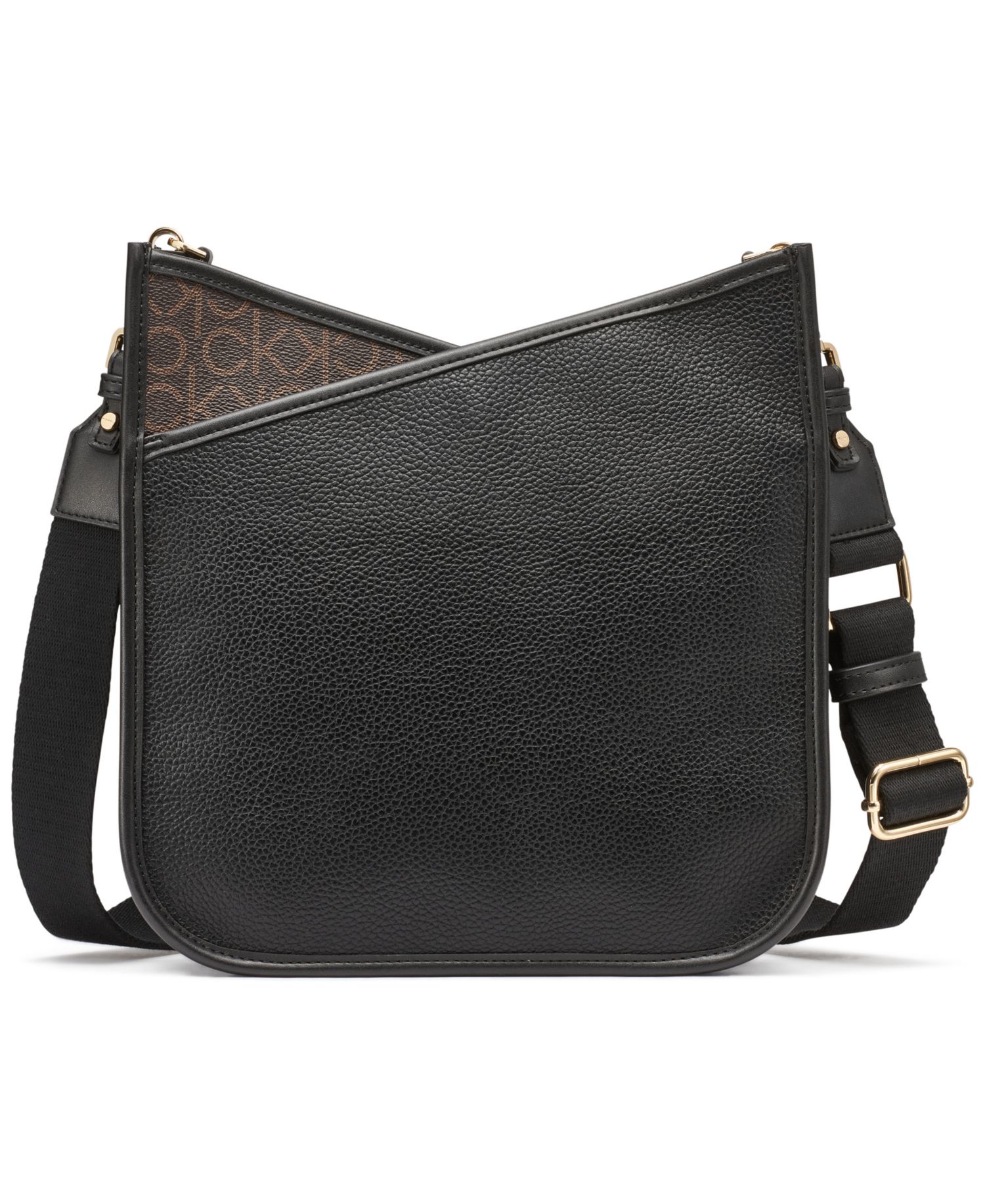 Lyla Signature-Blocked Adjustable Crossbody with Web Strap