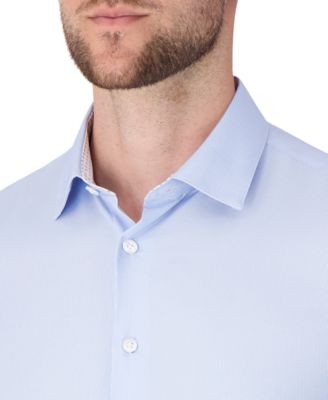 Men's Long Sleeve 4-Way Geo Print Dress Shirt