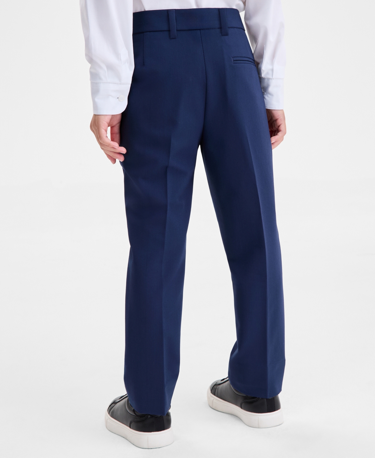 Kenneth Cole Reaction Toddler And Little Boys Plain Pleat Pants In Blue