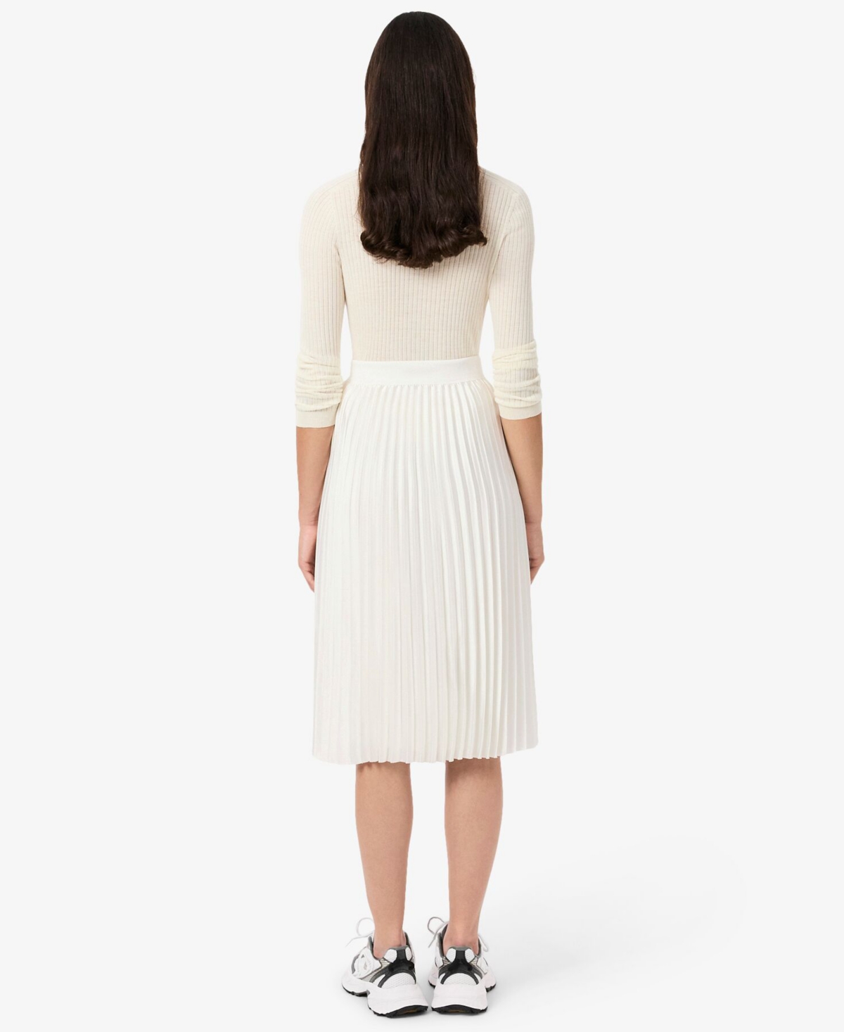 Lacoste Usa Women's Pleated Midi Skirt In Brown