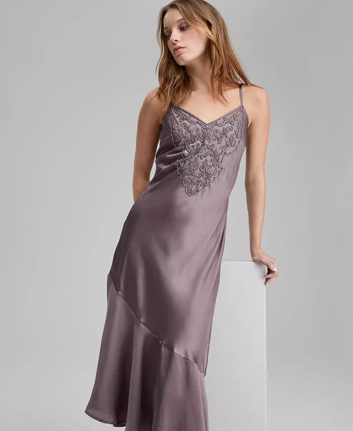 Women's Beaded Asymmetric Maxi Dress - thumbnail 2