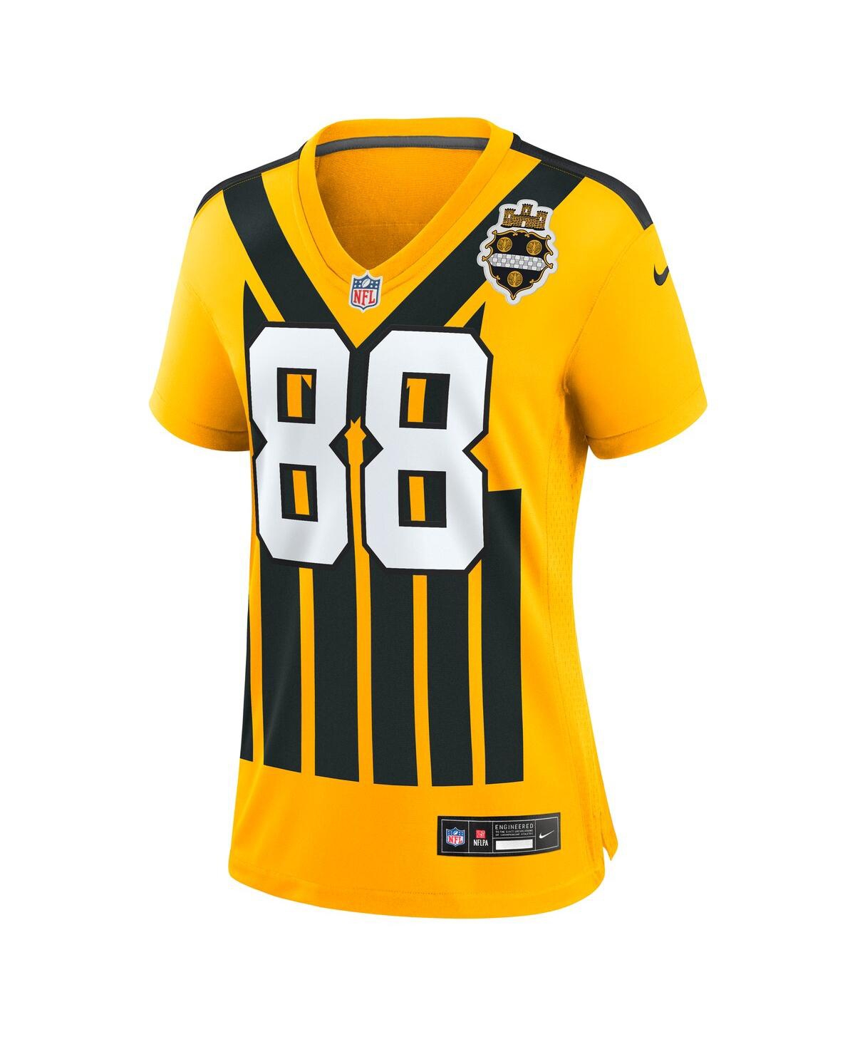 Nike Pat Freiermuth Gold Pittsburgh Steelers Alternate 1933 Throwback Game Jersey In White