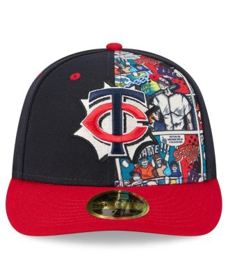 Men's Navy/Red Minnesota Twins 2025 MLB Diamond Hero Edition Low Profile 59FIFTY Fitted Hat
