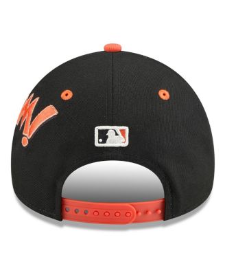 Men's Black/Orange San Francisco Giants 2025 MLB Diamond Hero Edition A-Frame 9FORTY Adjustable Hat