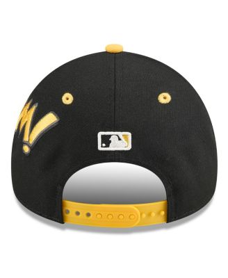 Men's Black/Gold Pittsburgh Pirates 2025 MLB Diamond Hero Edition A-Frame 9FORTY Adjustable Hat