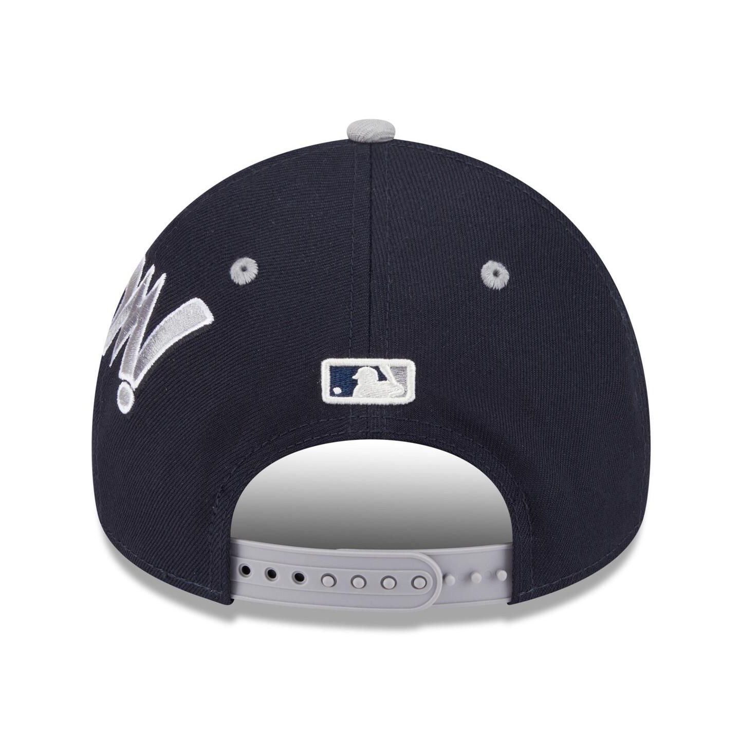 Мужская кепка New Era Navy/Gray New York Yankees 2025 MLB Diamond Hero Edition A-Frame 9FORTY Adjustable Hat — фото 4