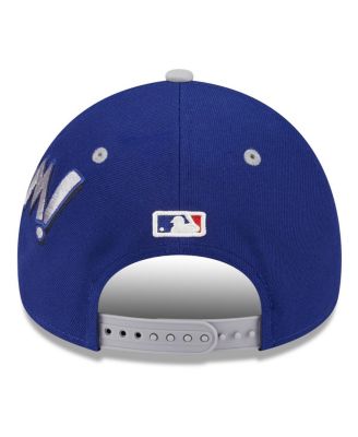 Men's Royal/Gray Los Angeles Dodgers 2025 MLB Diamond Hero Edition A-Frame 9FORTY Adjustable Hat