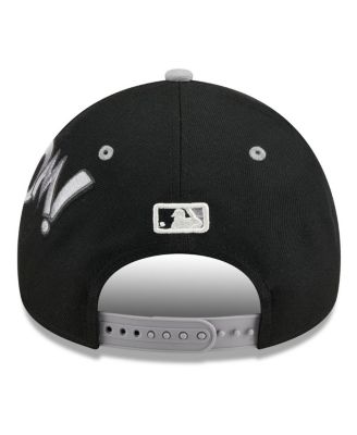 Men's Black/Gray Chicago White Sox 2025 MLB Diamond Hero Edition A-Frame 9FORTY Adjustable Hat