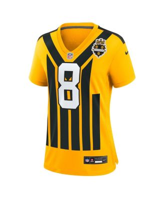 Women's Aaron Rodgers Gold Pittsburgh Steelers Alternate 1933 Throwback Game Jersey