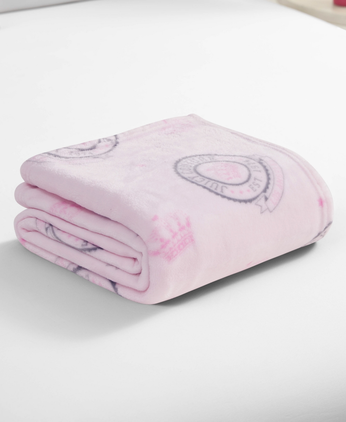 Juicy Couture Plush Throw, 50" X 70"