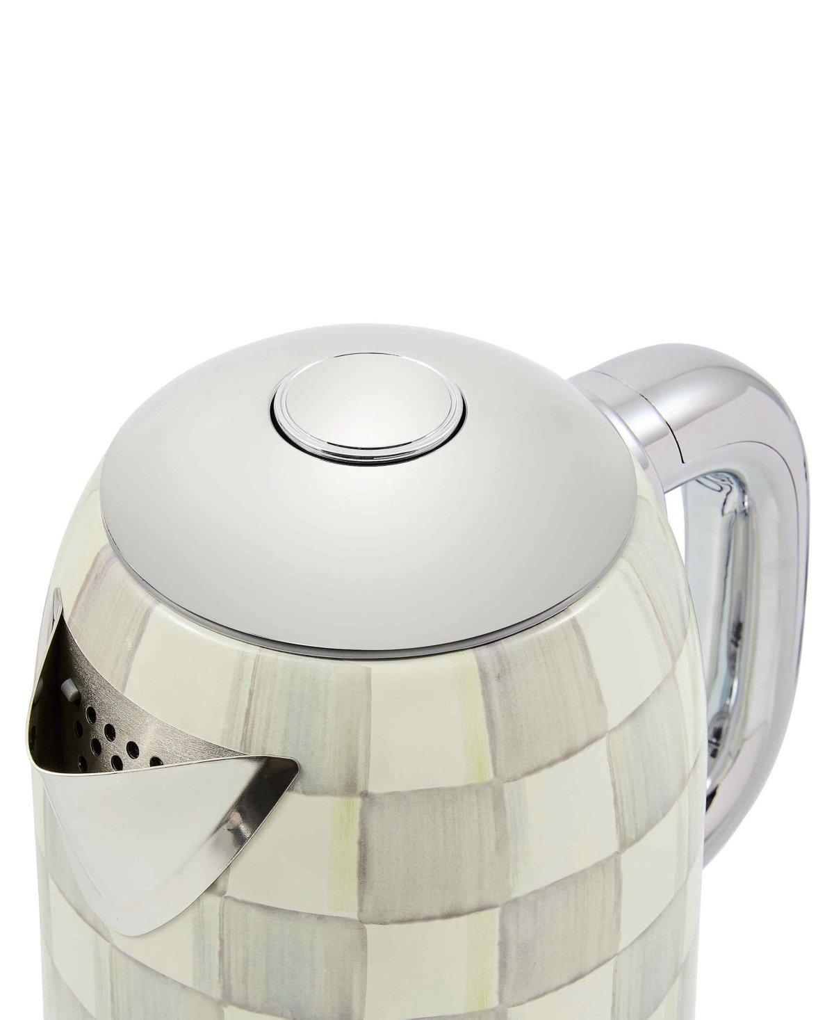 MacKenzie-Childs Sterling Check Electric Kettle