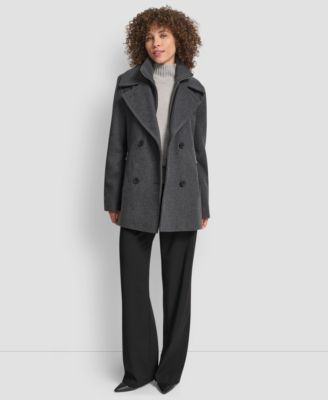 Women's Double-Breasted Bibbed Collared Coat