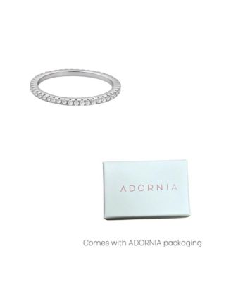 .925 Sterling Silver CZ Eternity Band Ring