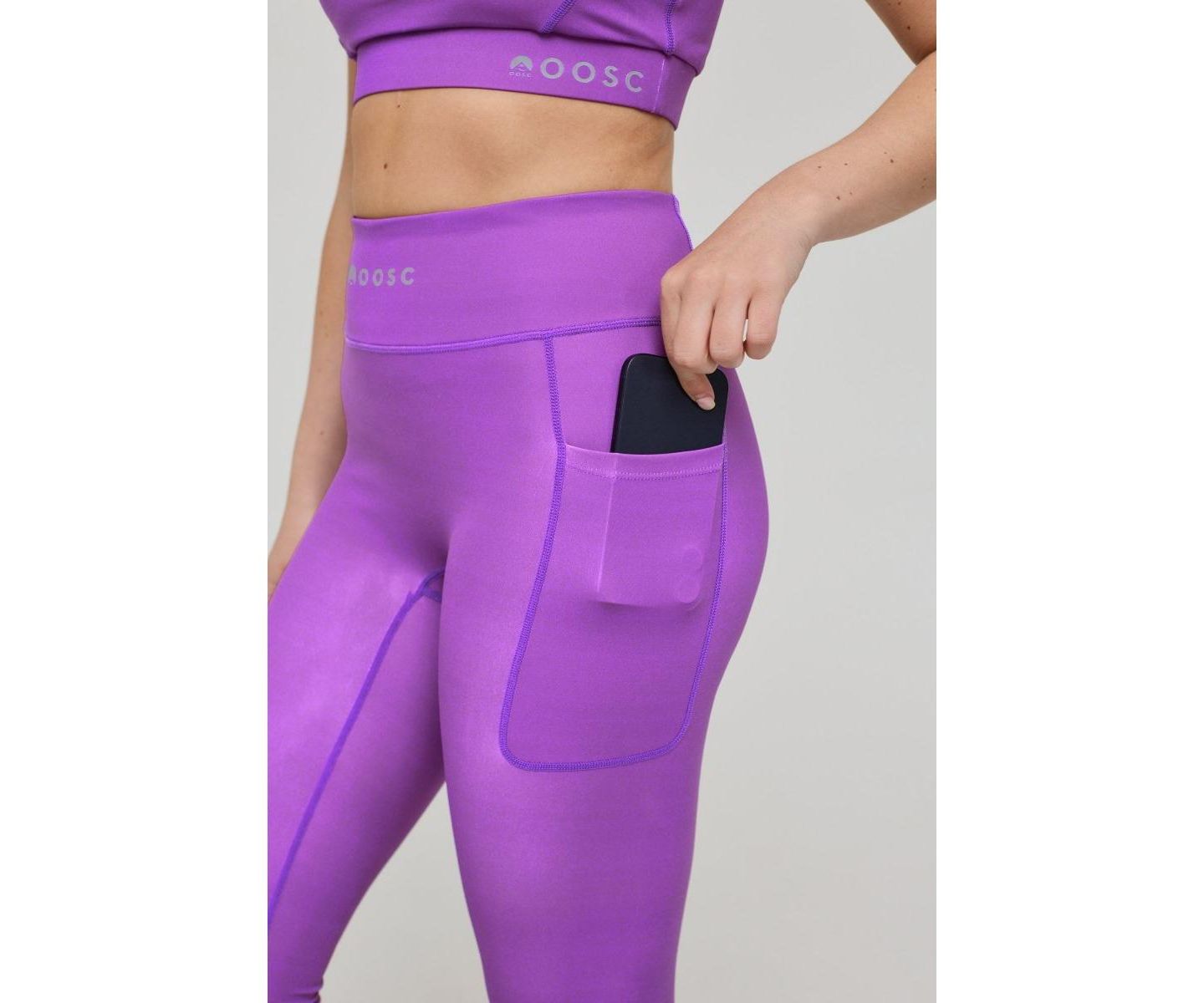 Женские леггинсы OOSC Infinite High Waisted - Purple, цвет: Фиолетовый — фото 3