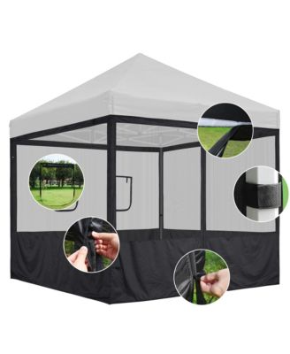 InstaHibit 8 Pcs 10 ft Pop Up Canopy Tent Sidewall Mesh Side Wall Party Canopy