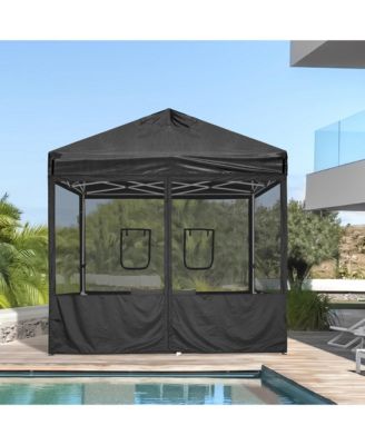 InstaHibit 8 Pcs 10 ft Pop Up Canopy Tent Sidewall Mesh Side Wall Party Canopy