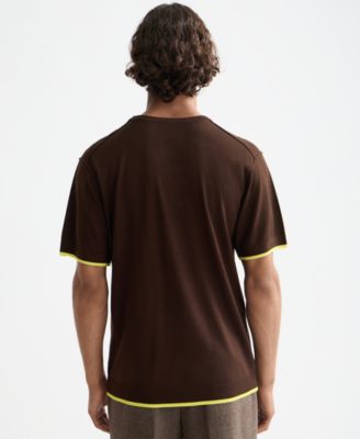 Men's Relaxed Fit Short Sleeve Textured T-Shirt