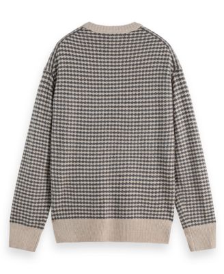 Men's Chenille Pattern Long Sleeve Sweater