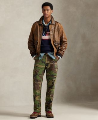 Men's Classic Fit Camo Canvas Cargo Pants